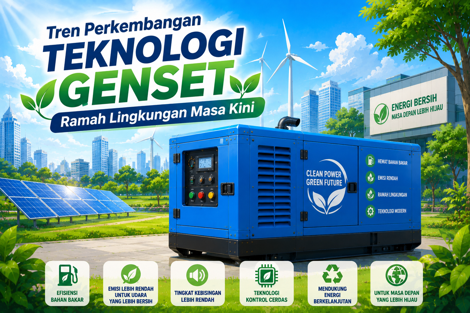 Tren Perkembangan Teknologi Genset Ramah Lingkungan Masa Kini